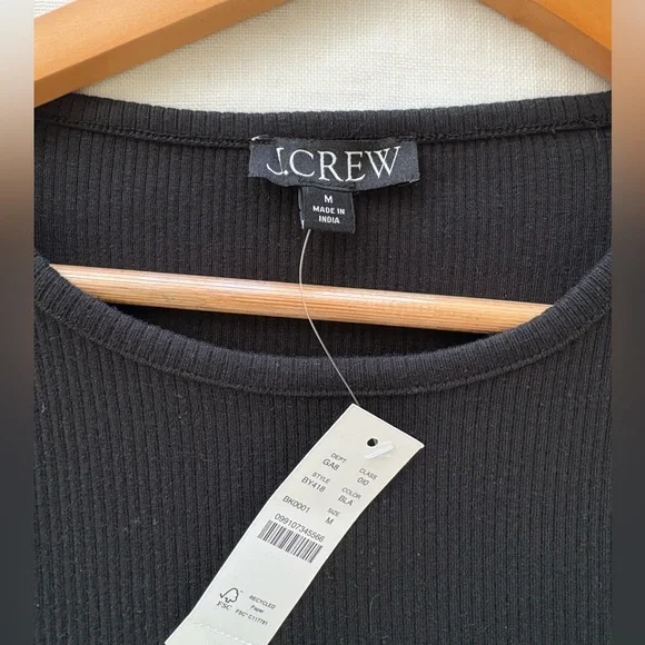 J. Crew Women's Charcoal Puff Sleeve Tee - Picture 3 of 6